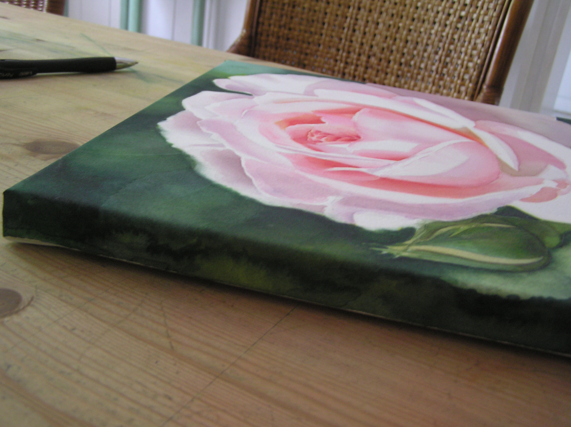 How to stretch watercolor paper - make your own canvas