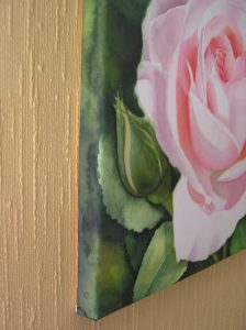 Watercolor Painting on watercolor canvas - How to stretch watercolor paper - make your own canvas.