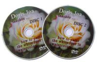 How to paint with watercolors - 2-Disc-DVD-Set by Doris Joa