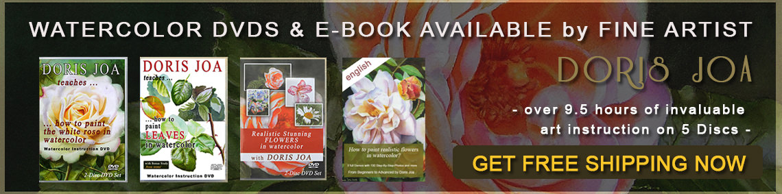 Watercolor DVDs and Watercolor Online Videos and Watercolor E-book available