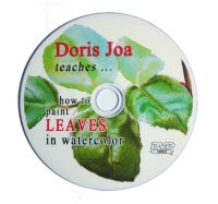 1 Disc-DVD about how to paint leaves in watercolor- watercolor dvd and online lesson