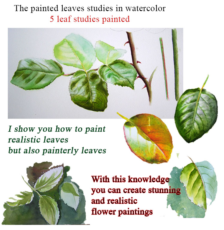 how to paint leaves 