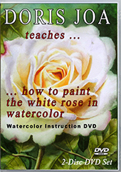 Create stunning rose paintings with leaves and background with this Watercolor Instruction Painting DVD - Paint realistic rose paintings