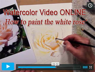 How to paint with watercolors as Video Online Lesson