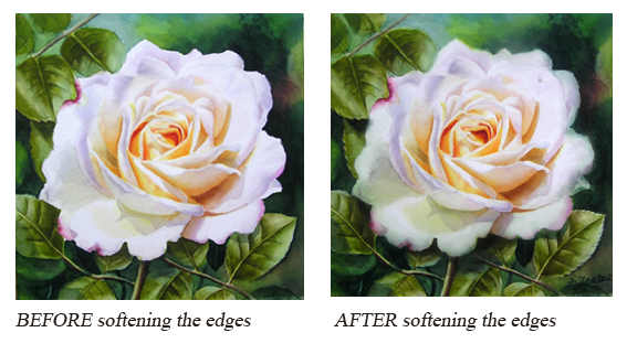 Edges - lost, found, soft edges from Watercolor DVD How to paint with watercolors