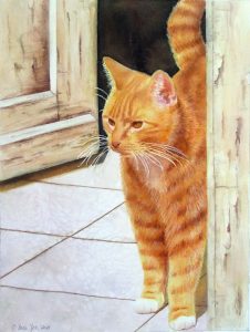 Cat Paintings in Watercolor