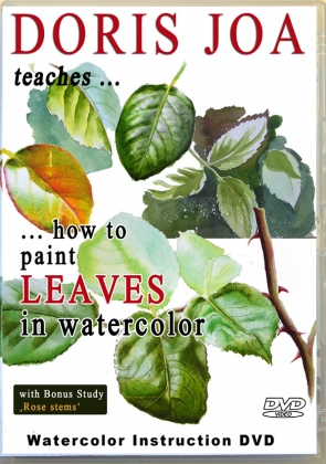 Paint leaves, mix natural greens with this watercolor dvd lesson and online tutorial
