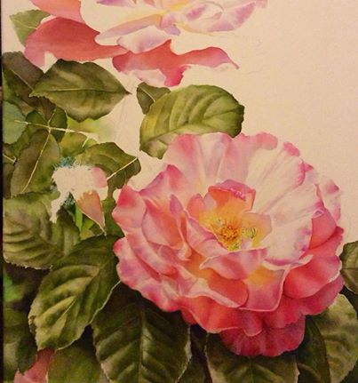 doris rose step - Watercolor & Oil Paintings of Roses and Flowers, DVDs ...
