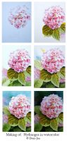 How to paint pink flowers