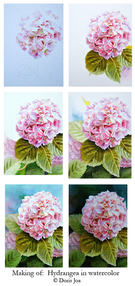 How to paint pink flowers