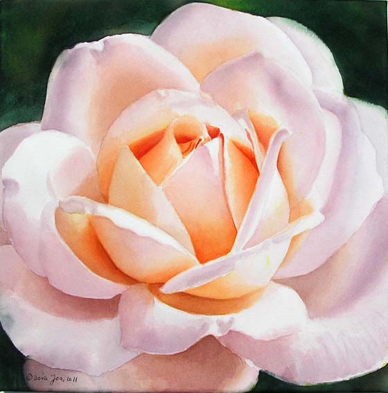 Rose Paintings and Flower Paintings in Watercolor and Oil