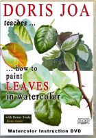 How to paint leaves - watercolor instruction on dvd and as video online