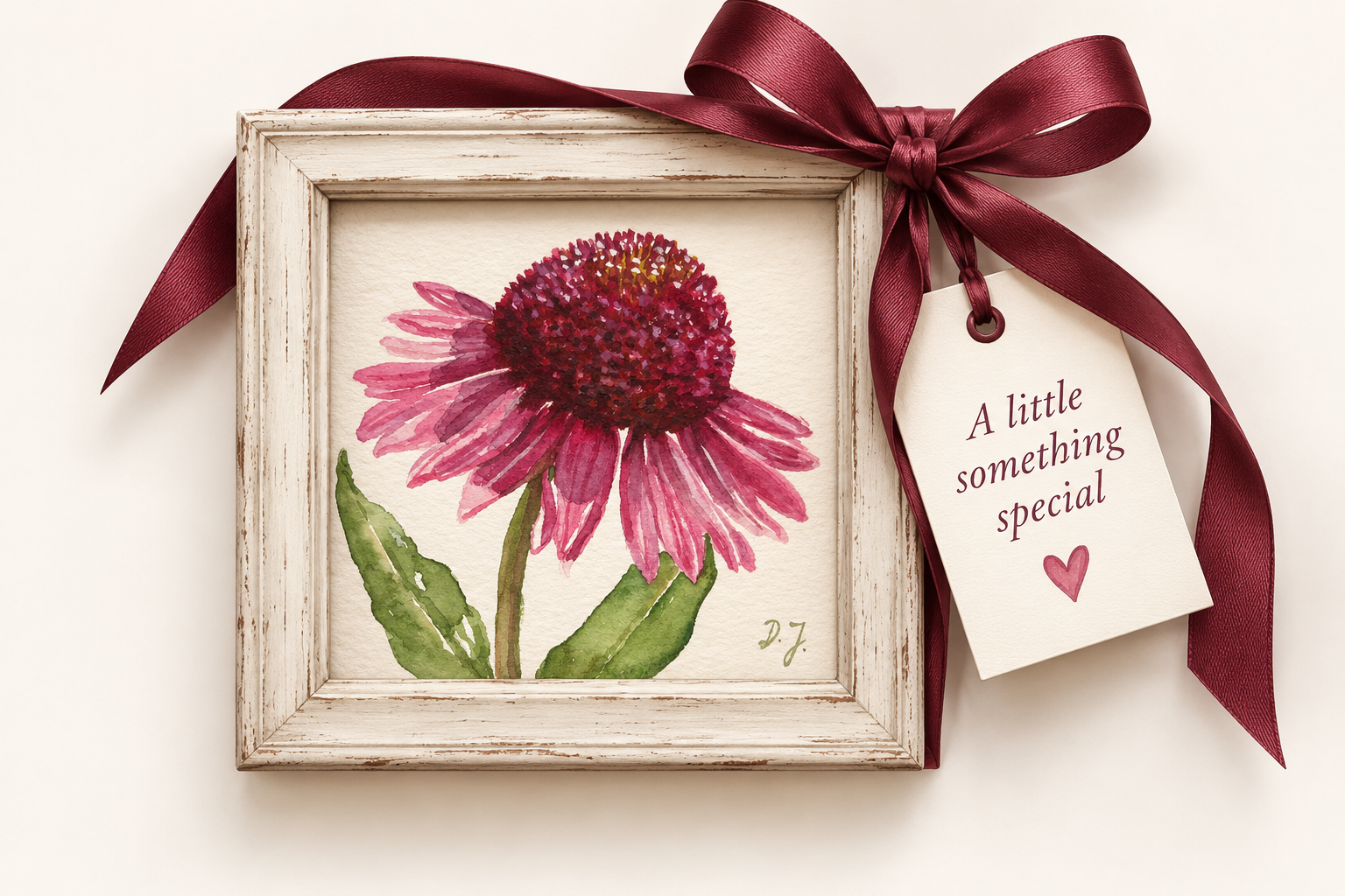 Little Floral Poems original watercolor paintings by Doris Joa