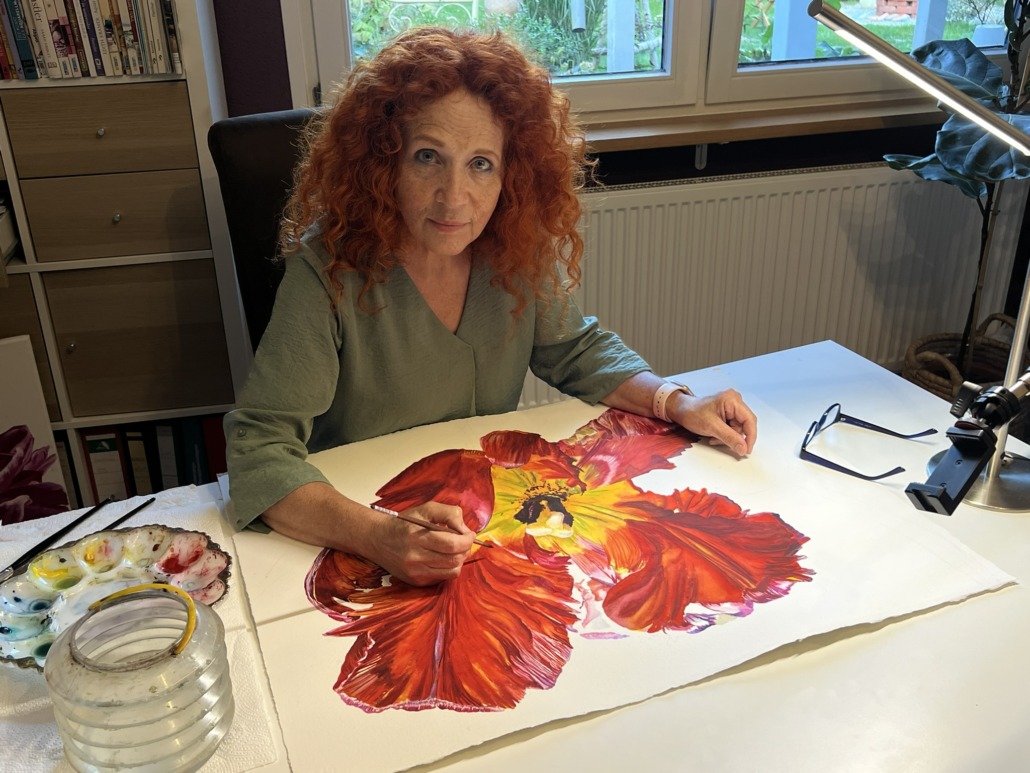Doris Joa in her studio